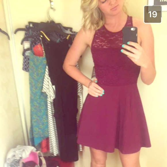 Maroon summer dress