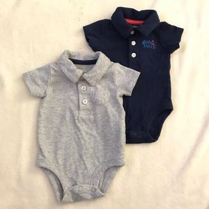 👶🏻 Carter's Collared Onesie Pack (NB)