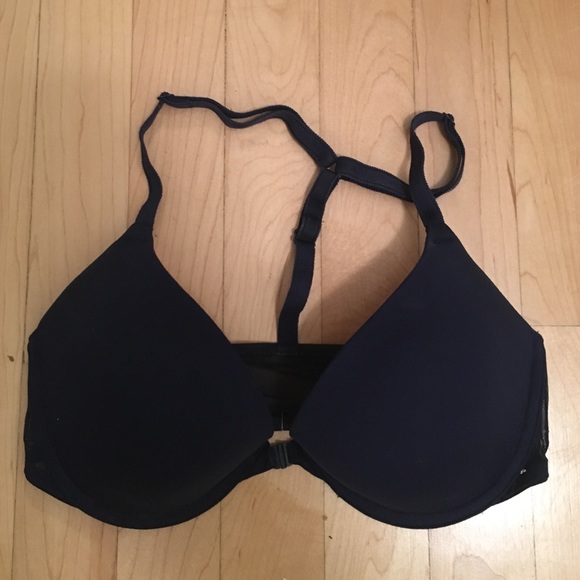 32D Pink Front Close racerback bra