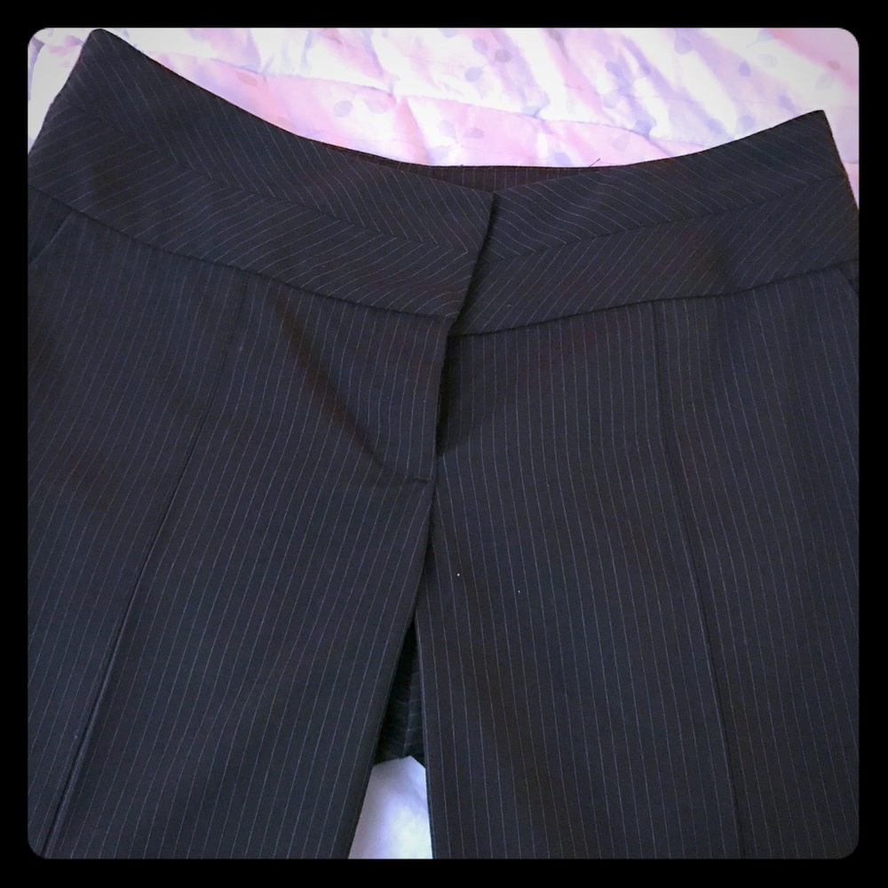 Bebe Pinstriped Pants