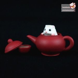 Cute Japan Hamster in teapot Xmas gift tableware