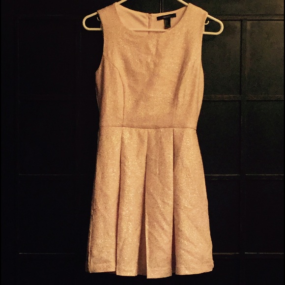 Gold Forever 21 Career Dress Size Small