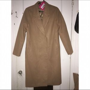 Petite Kyla longline camel duster coat