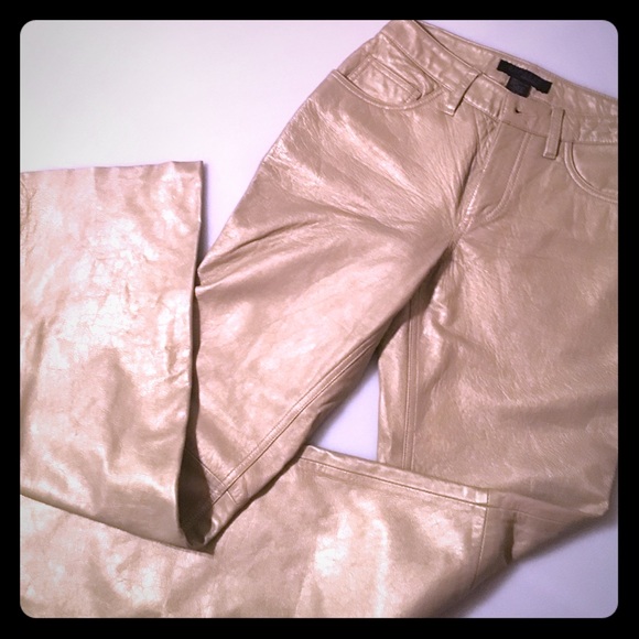 Soft Gold leather pants