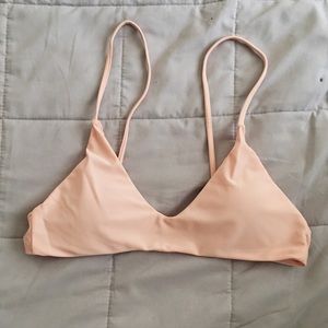 Baby pink bikini top