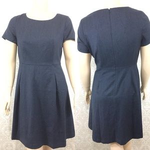 Talbots blue cap sleeve career dress sz 16 Petite