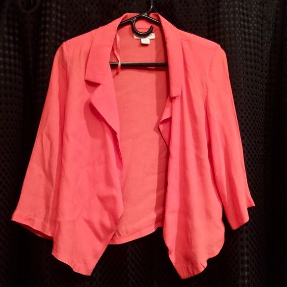 Orange red suit jacket