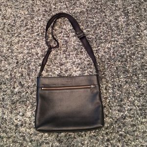 REDUCED Coach black cross body in pebble leather