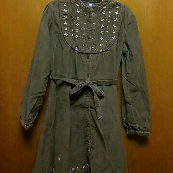 👪Gap Kids courdory button-up dress👪💕