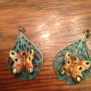 Beautiful butterfly earrings