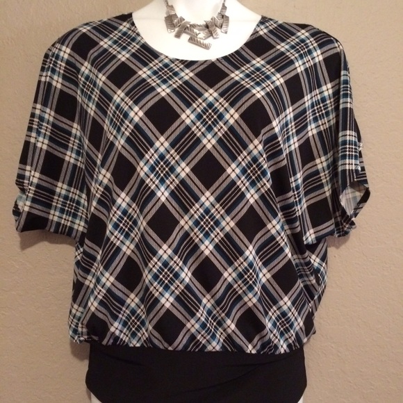 Loose Plaid Top