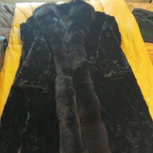 Minx Blue Fox fur coat