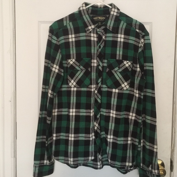 Plaid Flannel Button Down Shirt