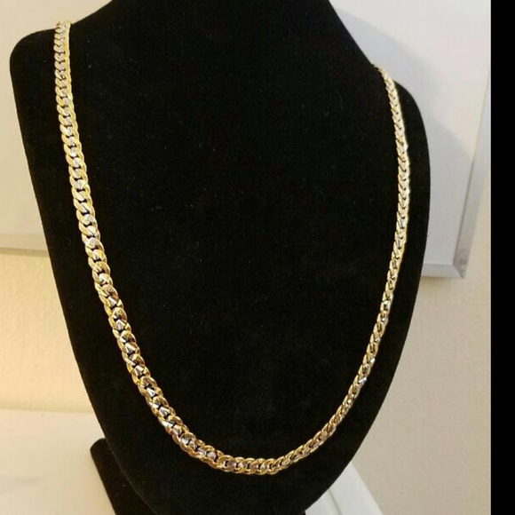 New 18k Gold two tone chain - Picture 3 of 3