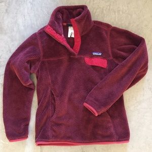Patagonia Re-tool Snap T Pullover women's burgundy