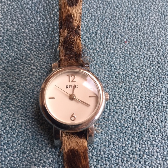 Leopard leather Relic watch
