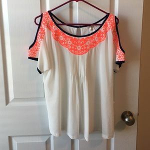 Cute open shoulder top