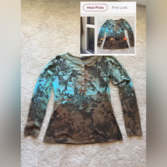 Pretty Long Sleeve Top, From BOSTON PROPER