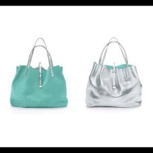 Authentic Tiffany Blue Suede Tote