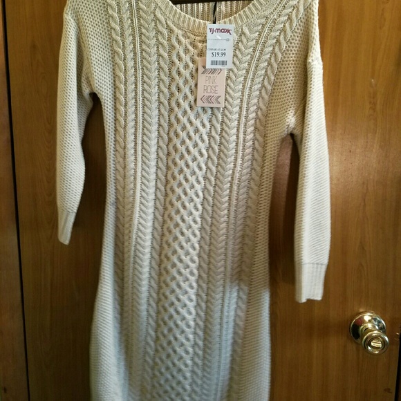 Off white sweater dress nwt