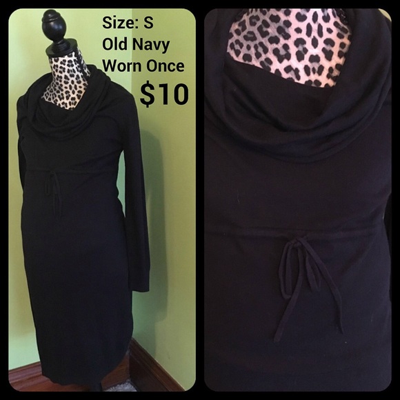 Old Navy Maternity, Black Sweater Dress