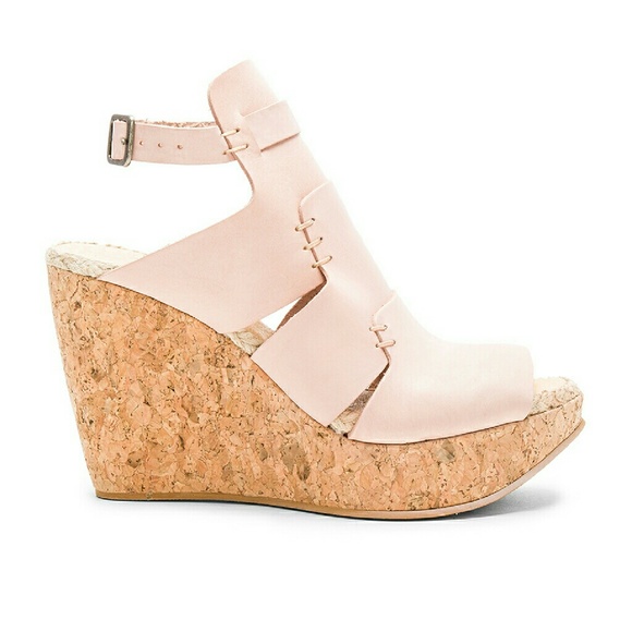 Nib Free People vachetta Rose wedge