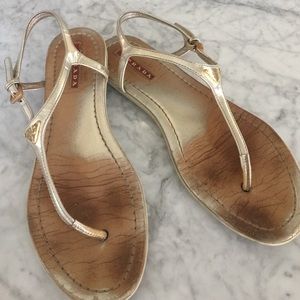 Prada Gold sandals