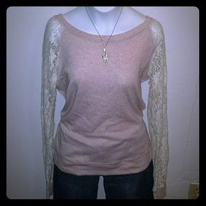 Laced long sleeve tee