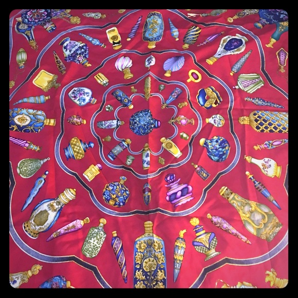Vintage Hermes Qu'Importe Le Flacons Scarf