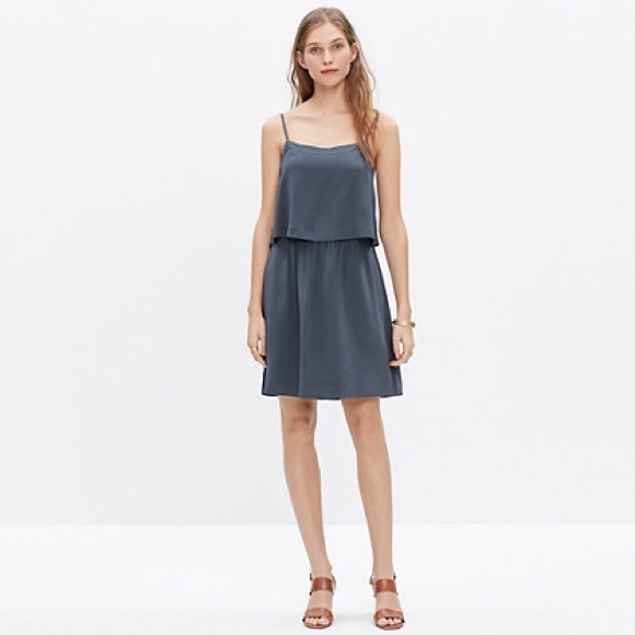 NWOT MADEWELL SILK OVERLAY CAMI MINI DRESS