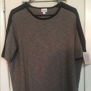 BNWT Lularoe Irma XS $30 black & gray