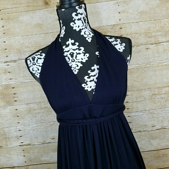 🚫 SOLD J. Crew Navy Blue Maxi Dress - Picture 2 of 4