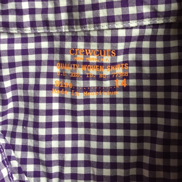 J crew crewcuts Plaid Buttondown Boys - Picture 2 of 4