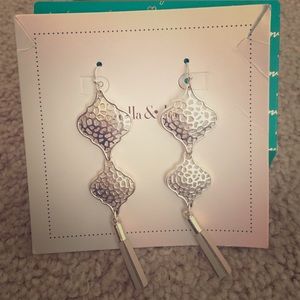 Stella and Dot plait drop earrings- 2 in 1