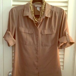 🚛💗SALE💗🚛 Versatile tannish gray button up