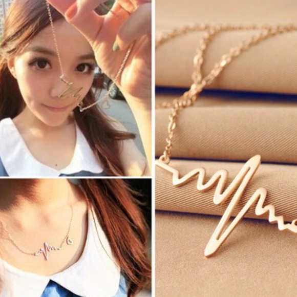 Accessories - 18K Gold Plated ECG Necklace