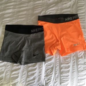 Package deal! 2 NIKE PRO shorts