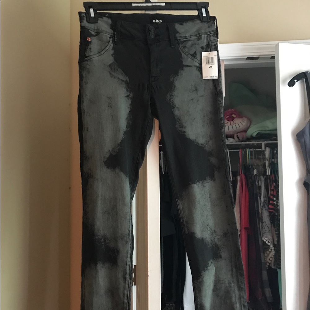 (Hudson) Kylie crop skinny with cuff jeans