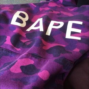 Bape hoodie size large (fits tight)