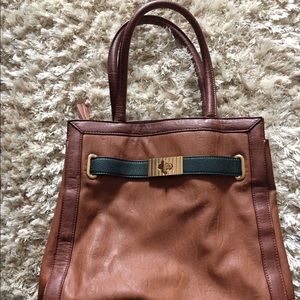 Aldo's Brown/Tan Faux Leather Bag