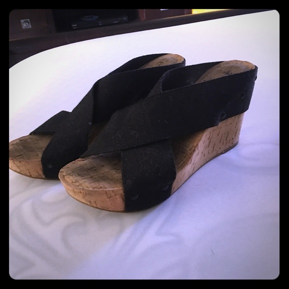 Lucky Brand black wedge