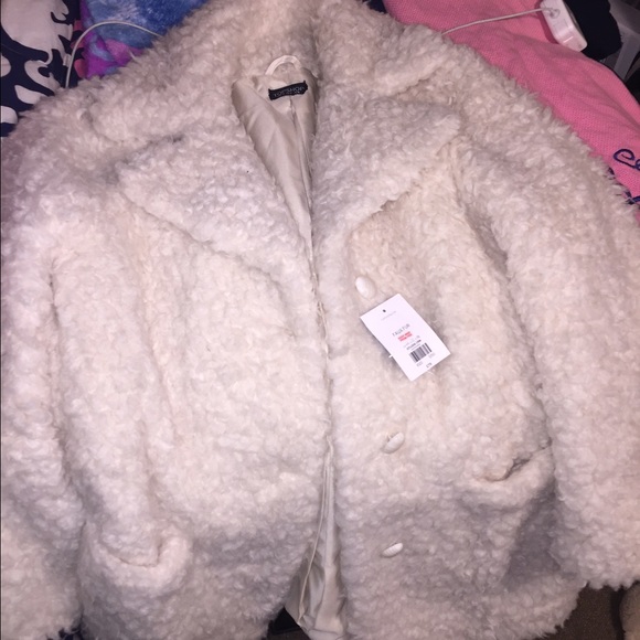 Topshop Jackets & Coats - Topshop Teddy Fur Coat Topshop Jackets & Coats - Topshop Teddy Fur Coat
