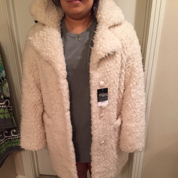 Topshop Jackets & Coats - Topshop Teddy Fur Coat Topshop Jackets & Coats - Topshop Teddy Fur Coat