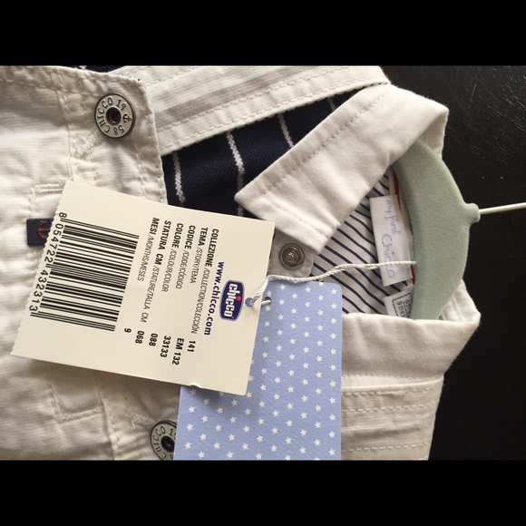 NWT Chico overall short set with news boy cap, size 9 month. - Picture 2 of 3