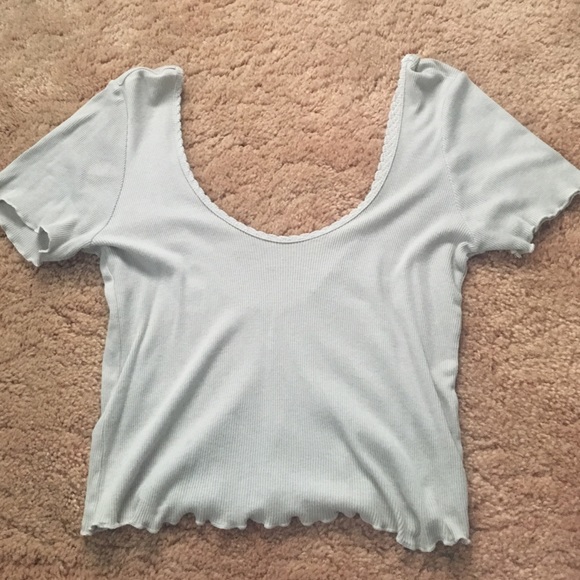 Ruffled Urban Outfitters low back crop top