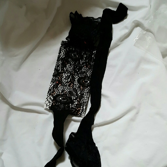 Black Thigh High Stocking socks..new - Picture 2 of 2