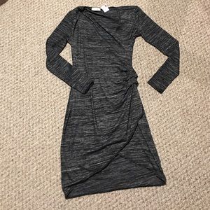 RD style knit faux wrap dress