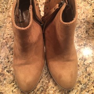 Tan express booties