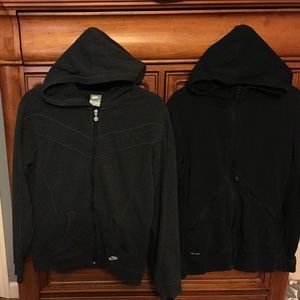 Lot of Two women's Nike full zip hoodies