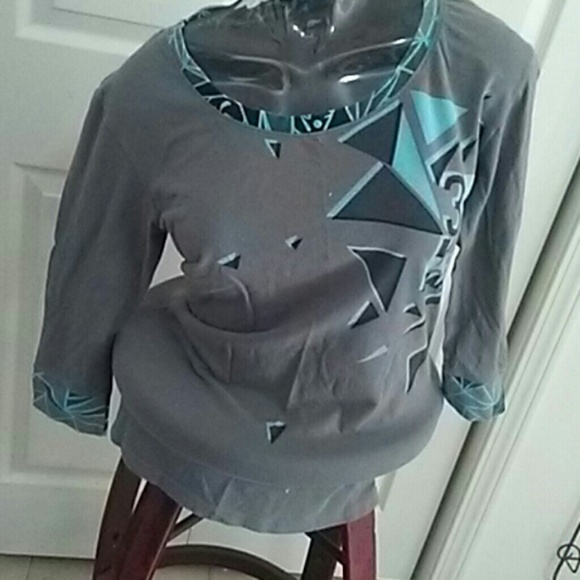 3/4 sleeves zumba work out shirt